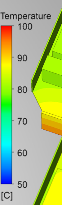 80 C should however, not be a problem even for plastic details as the melting temperature usually is around 120 C for