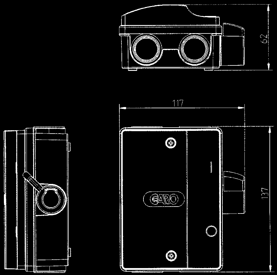 TEKNISK INFORMATION Mått och flänsöppningar E31 340 34, BGV 216 E31 550 02, BGG