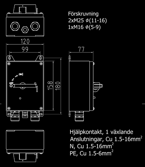 TEKNISK INFORMATION Mått och flänsöppningar SYRAFAST E31