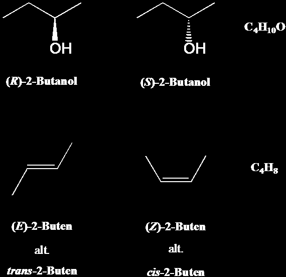Stereoisomeri EnanKomerer (spegelbilder): Skillnaden mellan 2 molekyler som är enan7omerer är ab atomerna pekar åt olika håll i rymden. Kan jämföras med en vänster och höger hand.