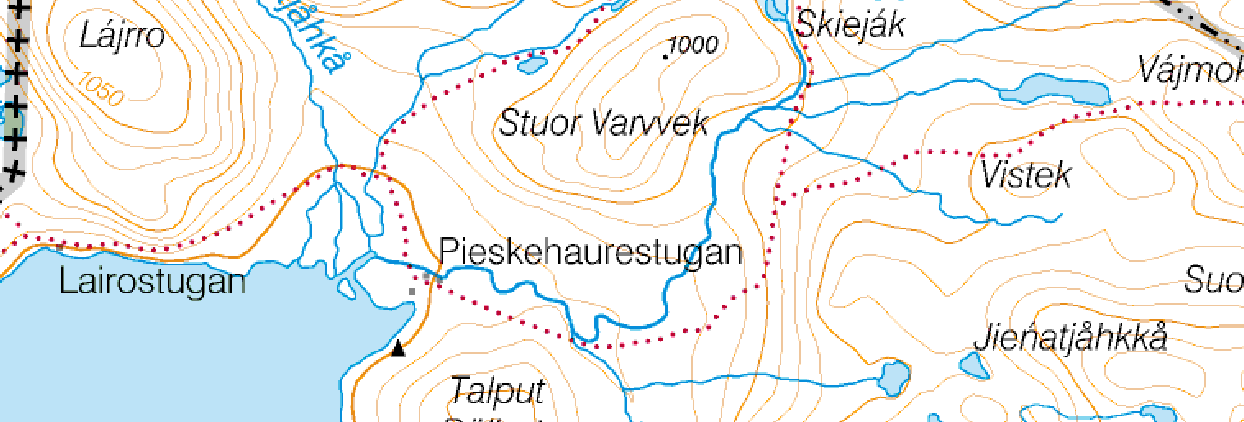 Nyttjande Området nyttjas av rennäringen, men även av besökare då STFs Pieskehaurestuga ligger nära.