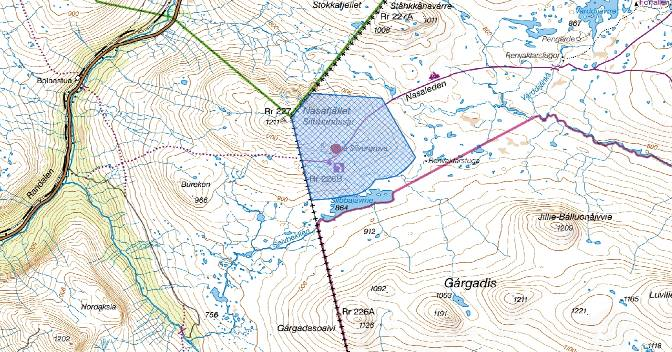samt en restaurerad gruvstuga från 1800-talet. Arjeplogs kommun Motiv till urval Lämningarna i Nasafjäll ger en mycket tydlig bild av hur området nyttjades under gruvepokerna.