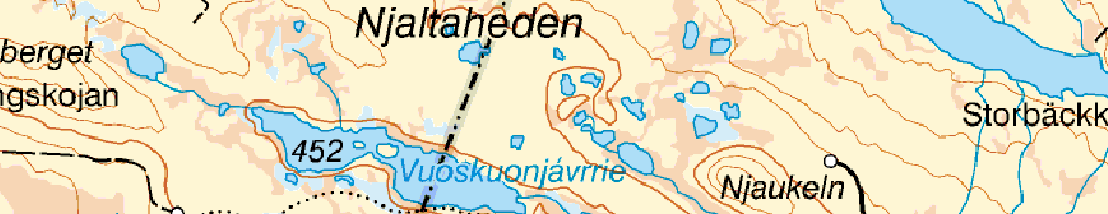 Arjeplogs kommun Motiv till urval Njaltaheden är ett bevarat skogssamiskt viste som ligger i skogsmark intill en bäck och tjärnar. Läget i terrängen är karaktäristiskt för ett skogssamiskt viste.