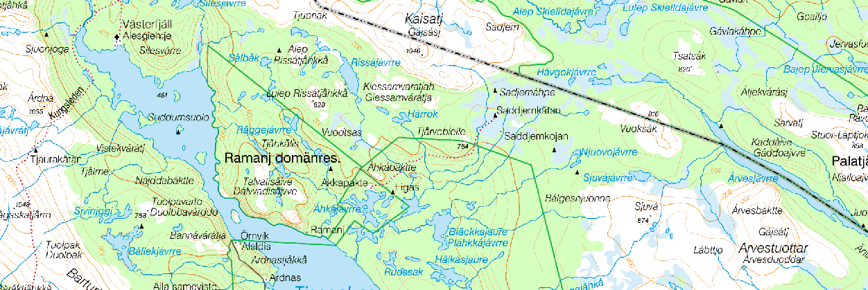 Tjieggelvas Kort beskrivning Tjieggelvasområdet innehåller lämningar och miljöer som väl speglar områdets utveckling.