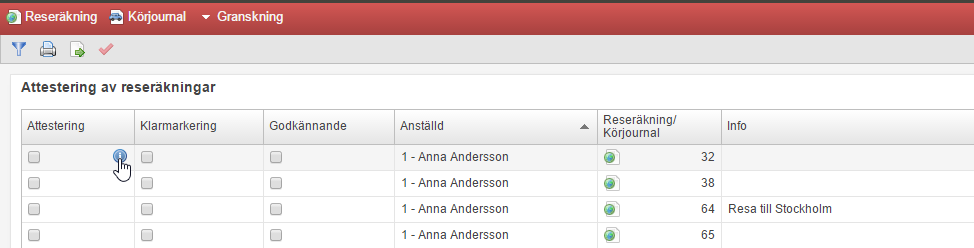 Flex HRM Time Användarmeddelande (maj 2015) 33 Flex HRM visar den eller de användare som utifrån behörighetstilldelning troligtvis ska granska med fet stil och övriga som är behöriga att granska med