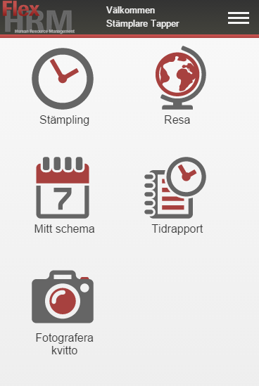 Flex HRM Time Användarmeddelande (maj 2015) 40 Uppdateringsprogram För kunder som har egen drift kommer Flex HRM nu att