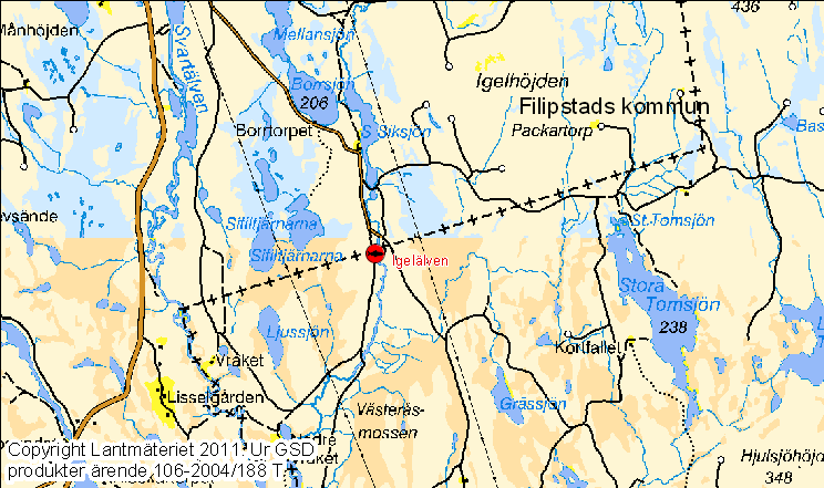 Igelälven, 138-395 Vid elfisket fångades 2 elritsor. Vattendragets status bedöms som God med hänsyn till fisksamhället. Vid ett elfiske 1993 fångades endast lake. Sjöarna uppströms har kalkats.