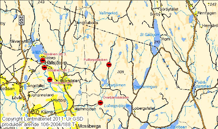 Skattad täthet/100 m 2 i Övartjärnsbäcken 0+öring >0+öring Antal 30 25 20 15 10 5 0 2004 2010 Resultat från elfisket år 2010 jämfört med tidigare år.