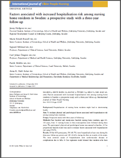 RESULTAT STUDIE 2 Multivariate Proportional Hazards Regression Analyzing Time to Hospitalization for NHD, controlled for age, sex and dependencies within twin pairs; all variables included