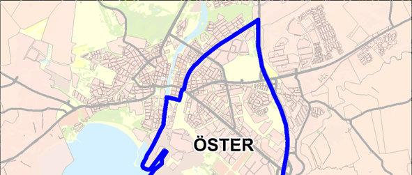 Staden - Öster Antal invånare Medelålder 65+ år 80+ år Antal lägenheter andel i småhus hyresrätt/bostadsrätt/äganderätt 19 292 38,0 år 15 % 5 % 10 418 10 % 78/12/10 % Invånare per lägenhet 1,8
