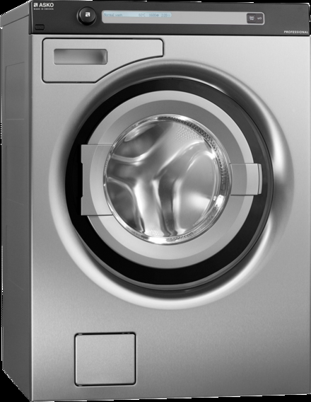 ASKO Professionell tvättmaskin WMC64P ASKOs professionella tvättmaskiner är speciellt anpassade för att klara hårda krav med en förstärkt och robust konstruktion, starka motorer, hög värmeeffekt och