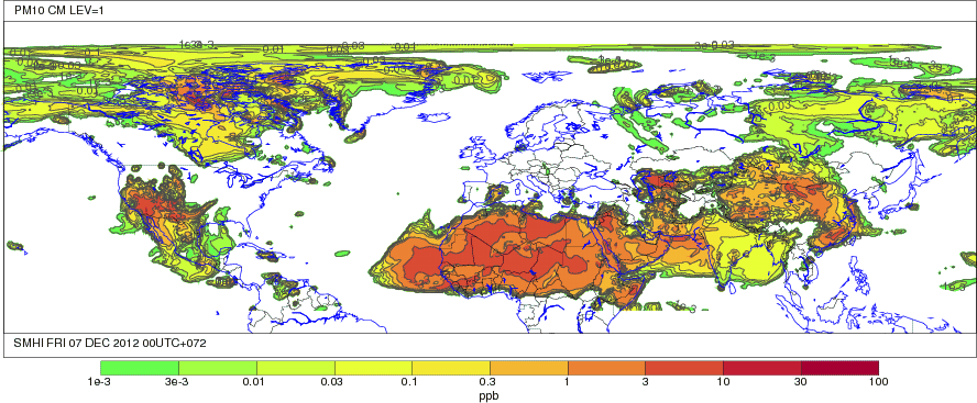 4 th International Workshop on Air Quality Forecasting Research (IWAQFR) Hemispheric dust
