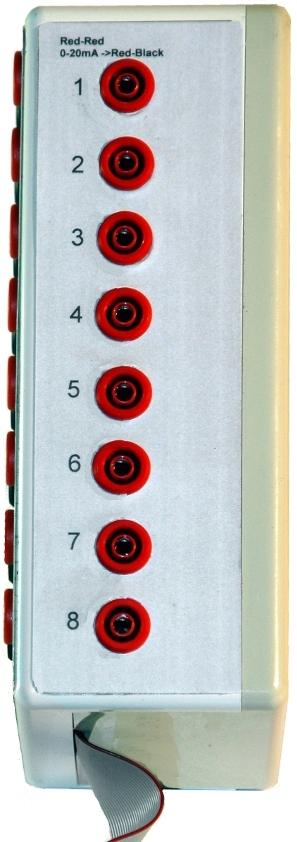 Differential inputs for measurement without ground loops Channel: 1-8 Measuring range: ± 1 V to ±30 V CAT II 50V Overall accuracy: ± 1% Common