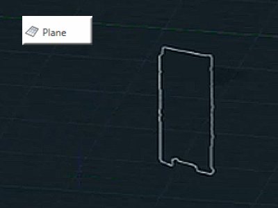 Göm punktmolnet för att lättare se det skapade planet, se figur 2.33. Figur 2.32 Plan extrahering ur ett punktmoln Figur 2.