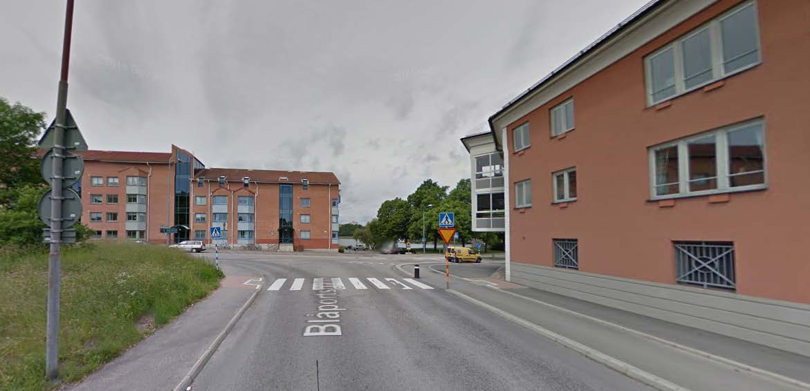 Figur 7: Parkeringsytan vid Blåports förskola.