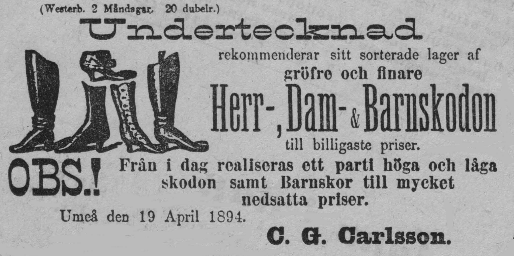 Gamla Sko affärer, Skomakare, Skofabriker och Gamla Sko affärer, Skomakare, Skofabriker och