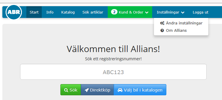 Inställningar.