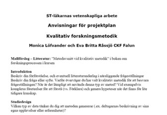 Genomförande Skriv en projektplan