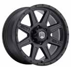 FÄLGAR Mickey Thompson fälgprogram riktar sig till dig som vill sticka ut. I många fall krävs skärmbreddare. Hör med oss. Fler alternativ finns på www.mickeythompsontires.