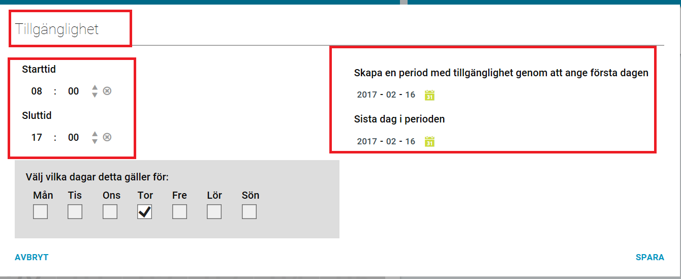 Om du får ett Error meddelande Betyder det Dubbelbokning med annat arbetspass eller frånvaro" Se över dom pass/frånvaro som ligger, det går att ändra tider och lägga in frånvaro i ett befintligt pass.