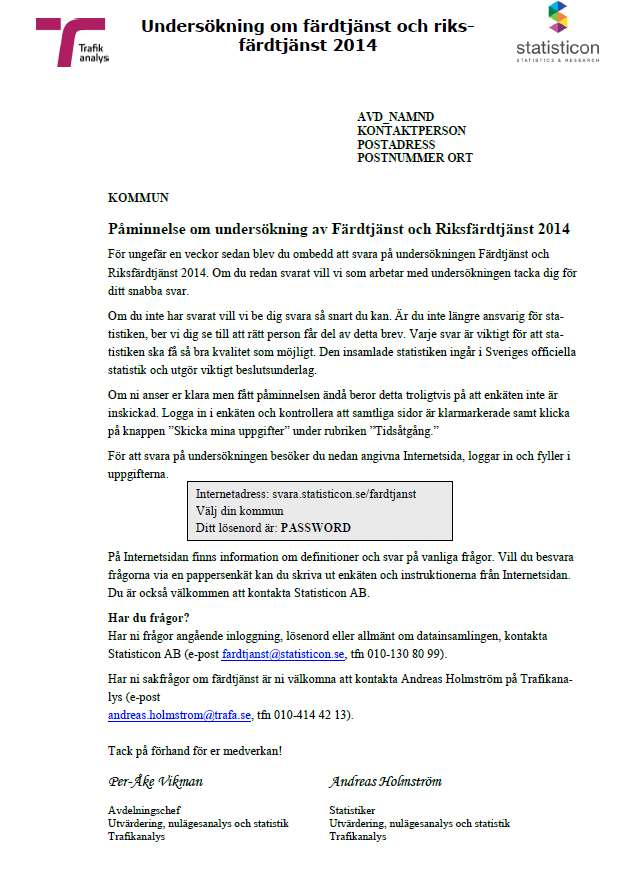 Färdtjänst och riksfärdtjänst 2014