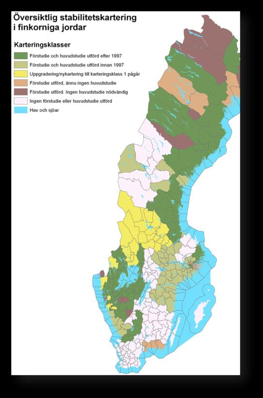 Ras- och skredkarteringar Kartläggningar av markens