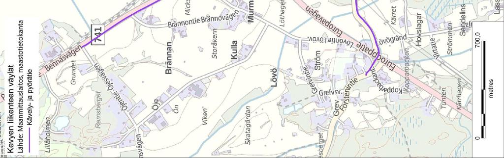 liikenteen väylä, tarve Gångtunnel, nutida / Alikulkukäytävä, nykyinen