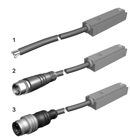 Avkännare med ingjuten kabel och LED, induktiv. (Måste beställas separat) * LED. Tekniska Data Utgång PNP med kabel PNP med kontakt Spänning och typ av ström DC 0-30 V DC 0-30 V Max.