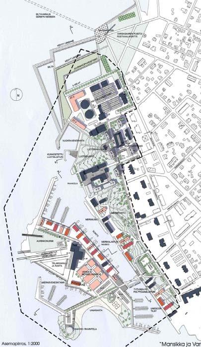 Mansikka ja variksenjalka Deltagarna och signaturerna i idétävlingen: Arkkitehtitoimisto Aitoaho & Viljanen Kirsikkapuisto Arkitektbyrå A-Konsult Ab, Hiekkaa varpaiden välissä Arkkitehtitoimisto