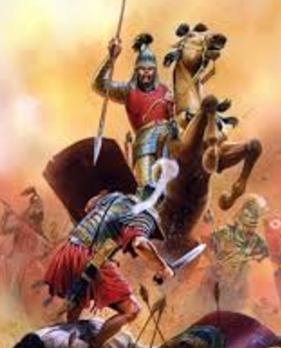 Armenien skulle utgöra en buffertstat utan arméer. Slaget vid Carrhae 53 f.kr. Crassus ingick i triumviratet som ledde Rom.