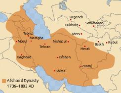Persiens (Irans) historia: Afsharider, Qajarer (1736-1925). År 1000 6000 f.kr 2000 f.kr 1000 f.kr 500 f.kr 0 500 1000 1500 000 Modern tid. Afsharider (1736-1796).