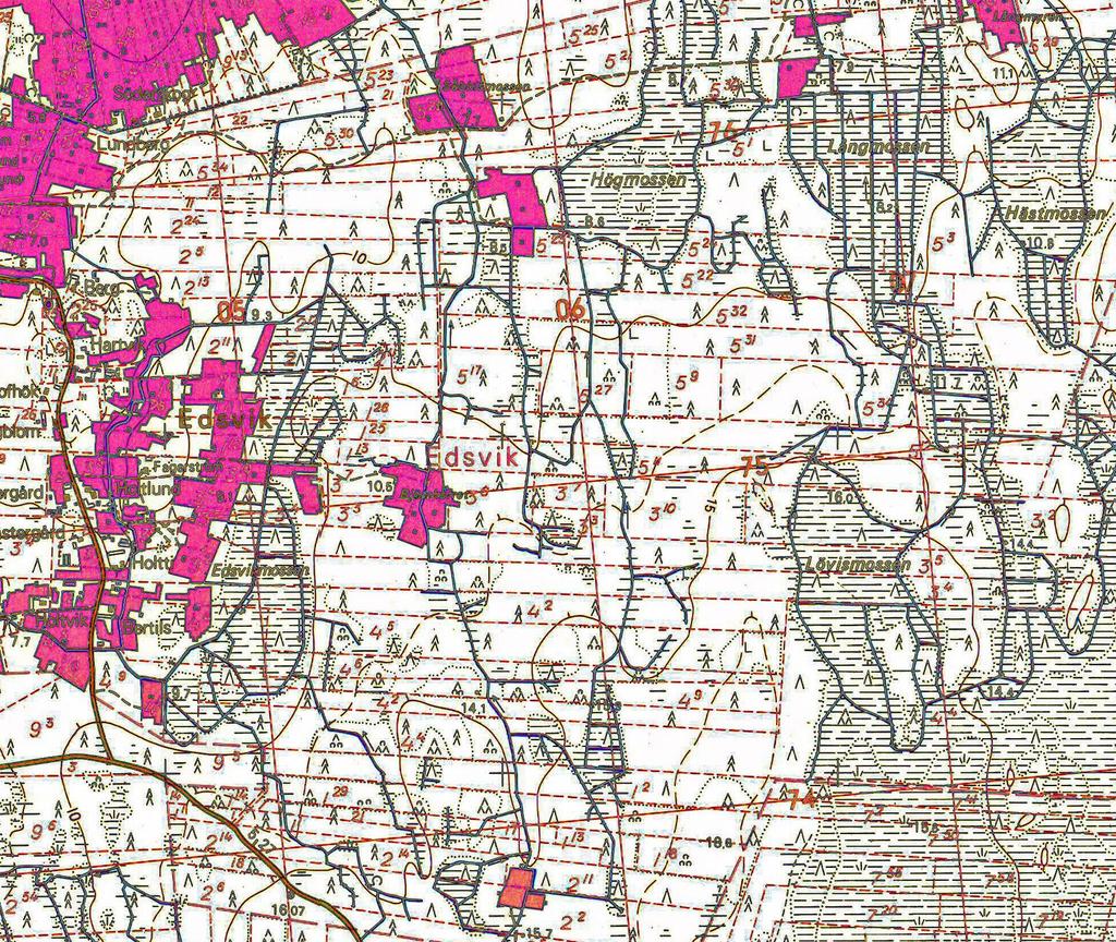5 Karta 2. Detalj ur Kalmbergs kartan från år 1865.