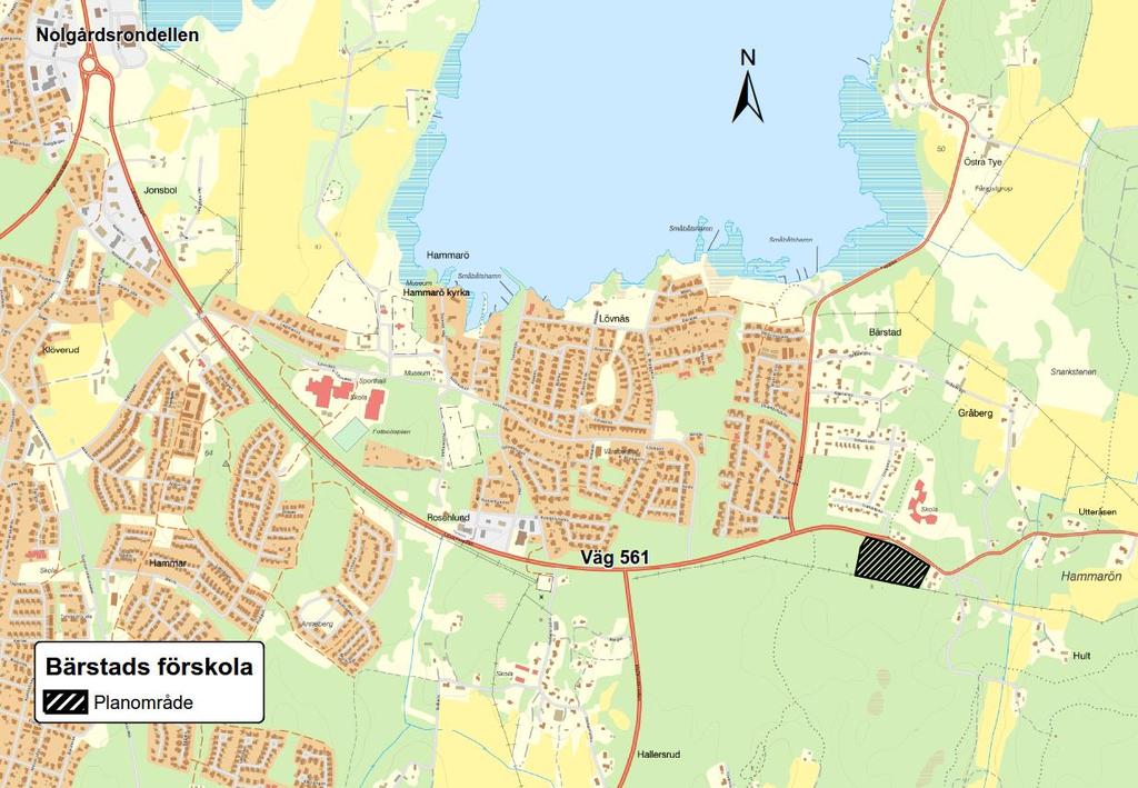 1 Inledning Hammarö kommun är i behov av en ny förskola och arbetar med att möjliggöra en ny förskola inom fastigheten Hallersrud 1:67.