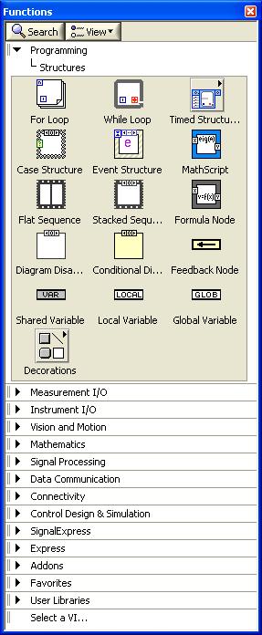 Lektion: Mätsystem 13 Hjälpfunktioner i LabView Genom att högerklicka på objekt i blockschemat kommer man åt en hjälpfunktion (Online Help) som detaljerat beskriver funktionen hos objektet samt de in