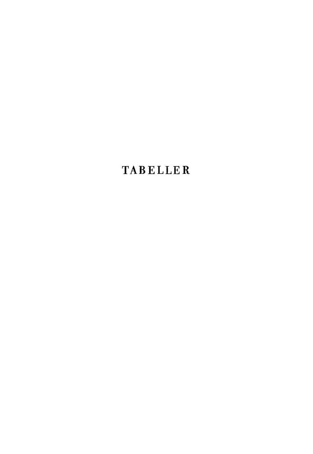 TABELLER
