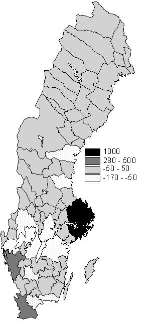 Invandrares flyttmönster Storstad eller landsbygd Återinvandrade svenskar Även svenska medborgare invandrar i stor utsträckning till storstädernas arbetsmarkandsregioner.