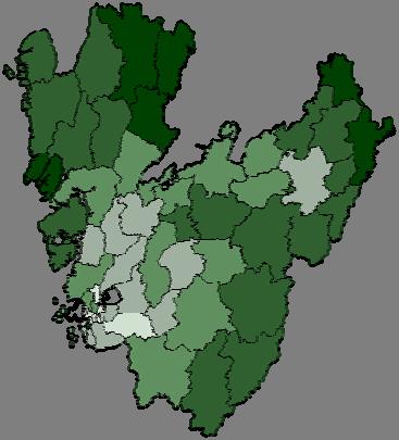 9 Det är väsentligt fler kvinnor än män i åldrarna 65 år och äldre i alla nämndsområden (tabell A-1). Tabell A-1.
