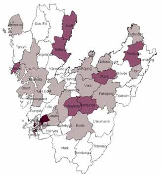 112 Antal skadade tänder (medelvärde) 4,5 4 3,5 3 2,5 2 1,5 1,5 12-åringar 19-åringar 2,4 2,6 2,5 2, 2,5,61,7,65,45,74,7,54,64,69,57,8 HSN 1 HSN 2 2,7 2,3 2,3 HSN 3 HSN 4 HSN 5 HSN 6 HSN 7 HSN 8 HSN