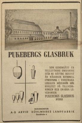 Kulturhistorisk guide i glasbruksmiljö första egna affär som sålde glas direkt till besökare.