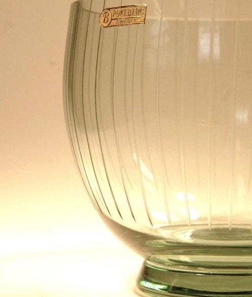 Pukebergs glasbruk Slipad skål från 1940-talet. Formgivare okänd.