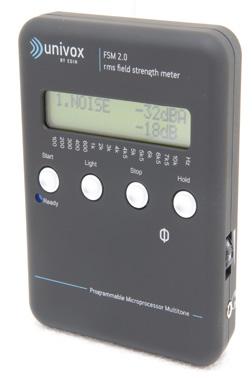 Mät- och kontrollinstrument Univox FSM 2.0, fältstyrkemätare Instrument för professionell mätning och kontroll av hörslingor enligt IEC 60118-4.