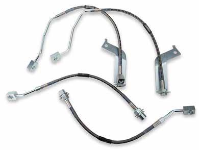 53452 8 060 kr RUSSELL STAINLESS STEEL BRAIDED BRAKE LINE KIT FRONT & REAR 99-04