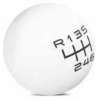 15-17 GT 394043 6 180 kr RALLY STRIPE 6SPEED SHIFT KNOB W/ RUNNING PONY LOGO BLACK/WHITE