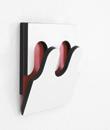 Execution: Coat hanger in compact laminate in combination of colors WHITE/black, BLACK/white, RED/white, WHITE/red.