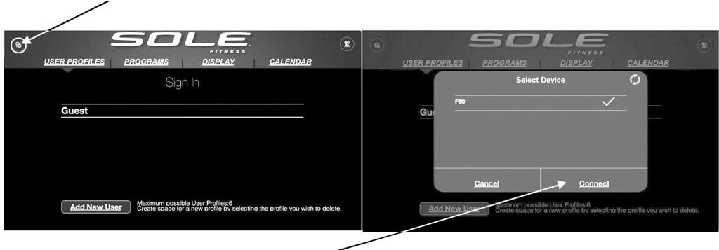 Valfri SOLE-applikation som finns på utvalda Apple- och Android-produkter. SOLE har utvecklat en ny spännande funktion till alla SOLE-produkter.