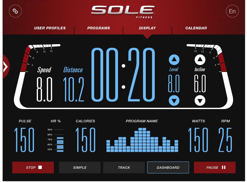 Instruktioner för SOLE Fitness APP Applikationen