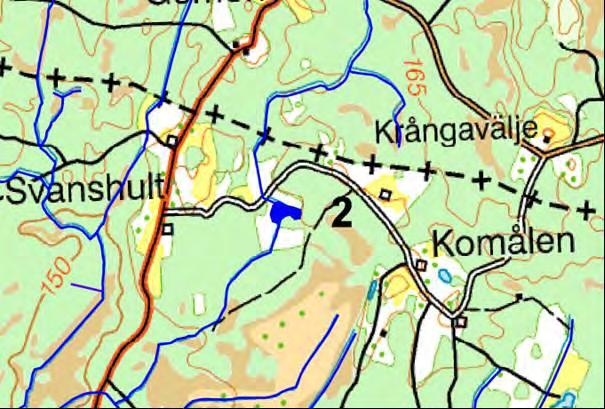 3.2.2 Beskrivning av våtmarkslägen Våtmark 1 Våtmarksläge 1 ligger i en svacka med blöt mark och en stor andel björksly (se figur 3.3).