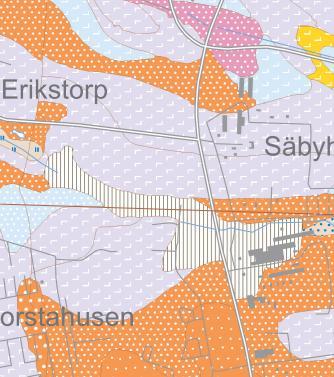 6.2 Geotekniska förhållanden, översiktligt Enligt SGU:s jordartskarta består ytjordlagren inom området av Fyllning och morängrovlera.