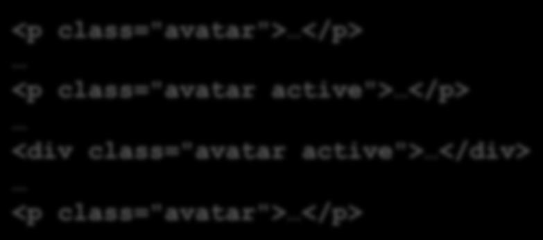 </p> <p class="avatar active"> </p> <div
