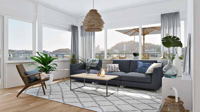 Mitt i centrala Uddevalla, i kvarteret Sundberg, bygger vi 43 nya bostadsrätter i brf Valencia.